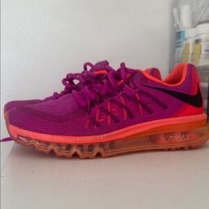 Nike Air Max Fuchsia and Tangerine Sneakers  by